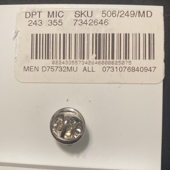 MERRY & BRIGHT Mr. Bingle Lapel Pin, Silver with Jeweled Eyes, 1-inch Tall NWT - Picture 5 of 5